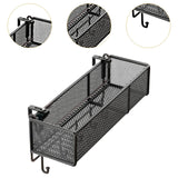 Maxbell Bedside Shelf Office Cubicle Wall Hanging Organizer for Phone Bedroom Tissue Black A
