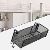 Maxbell Bedside Shelf Office Cubicle Wall Hanging Organizer for Phone Bedroom Tissue Black A