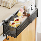 Maxbell Bedside Shelf Office Cubicle Wall Hanging Organizer for Phone Bedroom Tissue Black A
