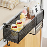 Maxbell Bedside Shelf Office Cubicle Wall Hanging Organizer for Phone Bedroom Tissue Black B