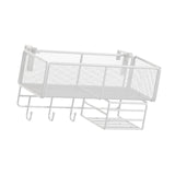 Maxbell Bedside Shelf Office Cubicle Wall Hanging Organizer for Phone Bedroom Tissue White B