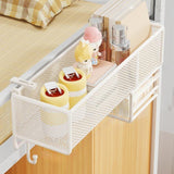 Maxbell Bedside Shelf Office Cubicle Wall Hanging Organizer for Phone Bedroom Tissue White B