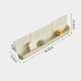 Sink Splash Guard with Sponge Holder Premium Storage Rack Water Splash Guard white