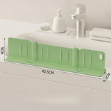 Sink Splash Guard with Sponge Holder Premium Storage Rack Water Splash Guard green