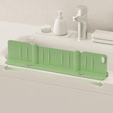 Sink Splash Guard with Sponge Holder Premium Storage Rack Water Splash Guard green