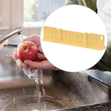 Sink Splash Guard with Sponge Holder Premium Storage Rack Water Splash Guard yellow