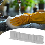 Sink Splash Guard with Sponge Holder Premium Storage Rack Water Splash Guard gray