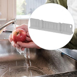 Sink Splash Guard with Sponge Holder Premium Storage Rack Water Splash Guard gray