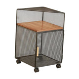 Rolling Book Cart with Wheel Under Desk File Organizer Cart for Kitchen Dorm