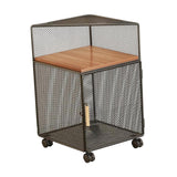 Rolling Book Cart with Wheel Under Desk File Organizer Cart for Kitchen Dorm