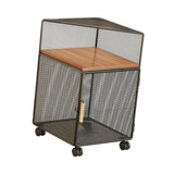 Rolling Book Cart with Wheel Under Desk File Organizer Cart for Kitchen Dorm
