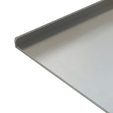 Stainless Steel Cutting Board Sturdy with Counter Lip Rustproof Pastry Board 40x30cm