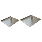 Stainless Steel Cutting Board Sturdy with Counter Lip Rustproof Pastry Board 40x30cm