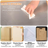 Stainless Steel Cutting Board Sturdy with Counter Lip Rustproof Pastry Board 40x30cm