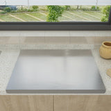 Stainless Steel Cutting Board Sturdy with Counter Lip Rustproof Pastry Board 40x30cm