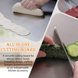 Stainless Steel Cutting Board Sturdy with Counter Lip Rustproof Pastry Board 50x40cm