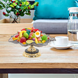 Fruit Bowl Basket Organizer Decorative Food Dish for Cake Vegetable Dessert Lotus Leaf