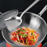 Wok Spatula Premium Professional with Ergonomic Handle Rustproof Wok Utensil