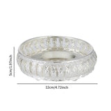 Maxbell Cosmetic Storage Tray Bathroom Vanity Tray Round Decorative Tray for Wedding
