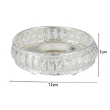 Maxbell Cosmetic Storage Tray Bathroom Vanity Tray Round Decorative Tray for Wedding