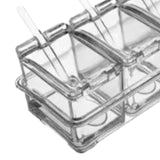 Maxbell Clear Seasoning Box Seasoning Storage Container for Dining Room Camping Home