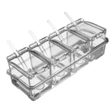 Maxbell Clear Seasoning Box Seasoning Storage Container for Dining Room Camping Home
