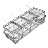 Maxbell Clear Seasoning Box Seasoning Storage Container for Dining Room Camping Home