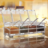Maxbell Clear Seasoning Box Seasoning Storage Container for Dining Room Camping Home