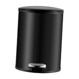 Trash Can with Foot Pedal Simple Dustbin Garbage Bin for Dorm Restroom Lobby Black