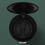 Trash Can with Foot Pedal Simple Dustbin Garbage Bin for Dorm Restroom Lobby Gold Green