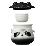 Travel Tea Set with Portable Bag Cute Ceramic Teapot for Office Home Camping