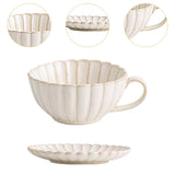 Coffee Mug and Saucer Set Creative Home Decor Tea Cup for Girls Office Gifts