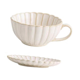 Coffee Mug and Saucer Set Creative Home Decor Tea Cup for Girls Office Gifts