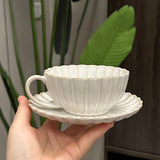 Coffee Mug and Saucer Set Creative Home Decor Tea Cup for Girls Office Gifts