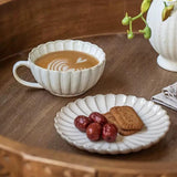 Coffee Mug and Saucer Set Creative Home Decor Tea Cup for Girls Office Gifts