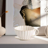 Coffee Mug and Saucer Set Creative Home Decor Tea Cup for Girls Office Gifts