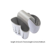 Sponge Holder Pouch Multipurpose Storage Utensil Brush Holder Hanging Basket Double Slot