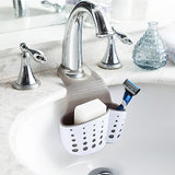 Sponge Holder Pouch Multipurpose Storage Utensil Brush Holder Hanging Basket Double Slot