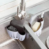 Sponge Holder Pouch Multipurpose Storage Utensil Brush Holder Hanging Basket Double Slot