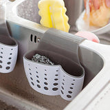 Sponge Holder Pouch Multipurpose Storage Utensil Brush Holder Hanging Basket Double Slot