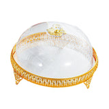 Covered Dessert Plate Decorative Snack Platter for Cheesecake Cheese Cookies Straight Plate