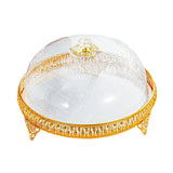 Covered Dessert Plate Decorative Snack Platter for Cheesecake Cheese Cookies Straight Plate