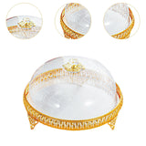 Covered Dessert Plate Decorative Snack Platter for Cheesecake Cheese Cookies Straight Plate