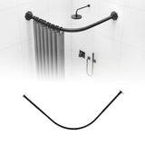 Curved Curtain Rod Clothing Hanger Curtain Pole for Home Laundry Room Closet 70to95cm 70to95cm