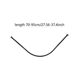 Curved Curtain Rod Clothing Hanger Curtain Pole for Home Laundry Room Closet 70to95cm 70to95cm