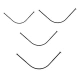 Curved Curtain Rod Clothing Hanger Curtain Pole for Home Laundry Room Closet 70to95cm 70to95cm