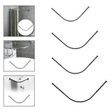 Curved Curtain Rod Clothing Hanger Curtain Pole for Home Laundry Room Closet 70to95cm 70to95cm