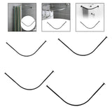 Curved Curtain Rod Clothing Hanger Curtain Pole for Home Laundry Room Closet 70to95cm 70to95cm