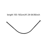 Curved Curtain Rod Clothing Hanger Curtain Pole for Home Laundry Room Closet 70to95cm 105to165cm