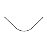 Curved Curtain Rod Clothing Hanger Curtain Pole for Home Laundry Room Closet 70to95cm 105to165cm